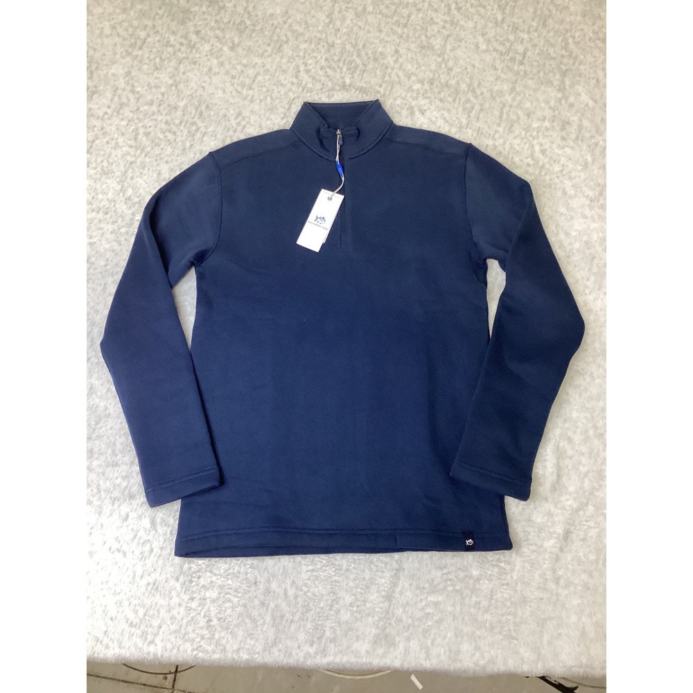 Southern Tide Boys XL 16 Dress Blue Millview Quarter Zip Fleece 12045 NEW